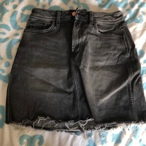 black calvin klein jean skirt